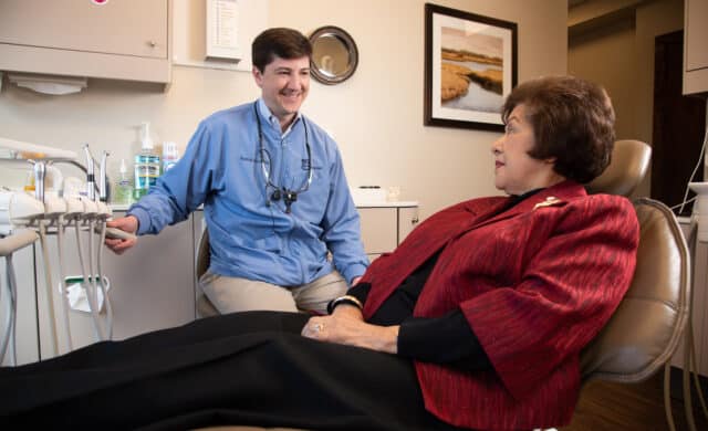 Dr. Wood with Patient